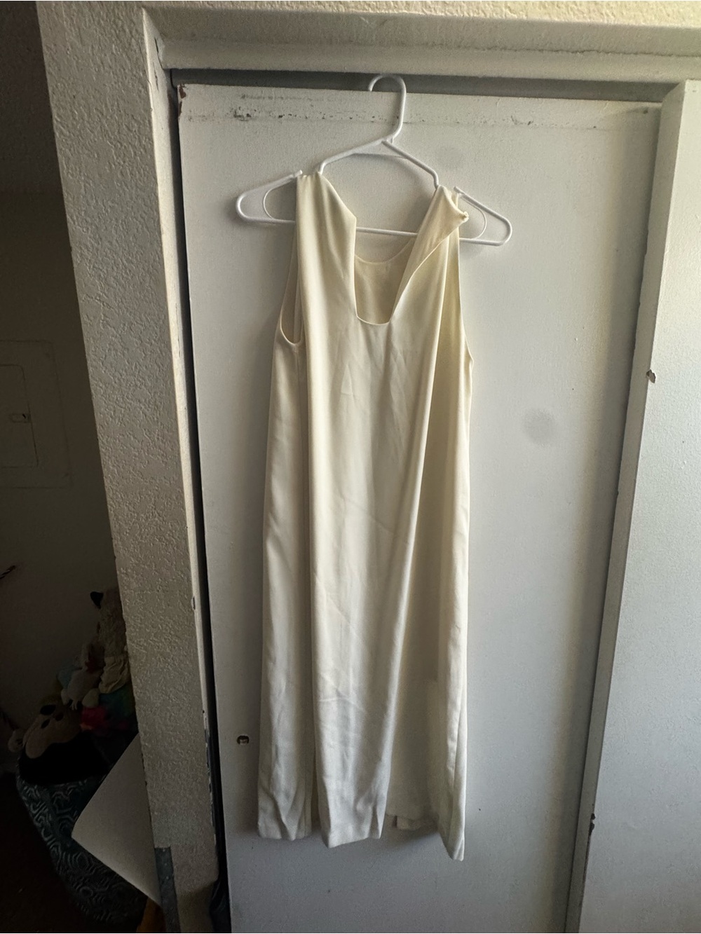 Zara Cream Sleeveless Maxi Dress